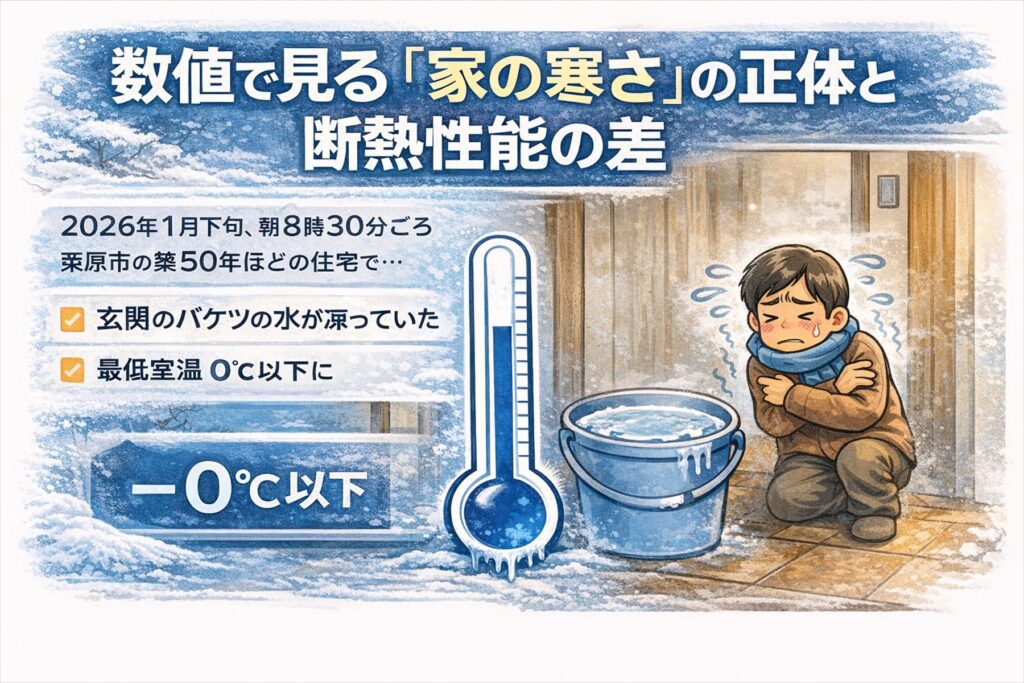 数値で見る「家の寒さ」の正体と、断熱性能の差