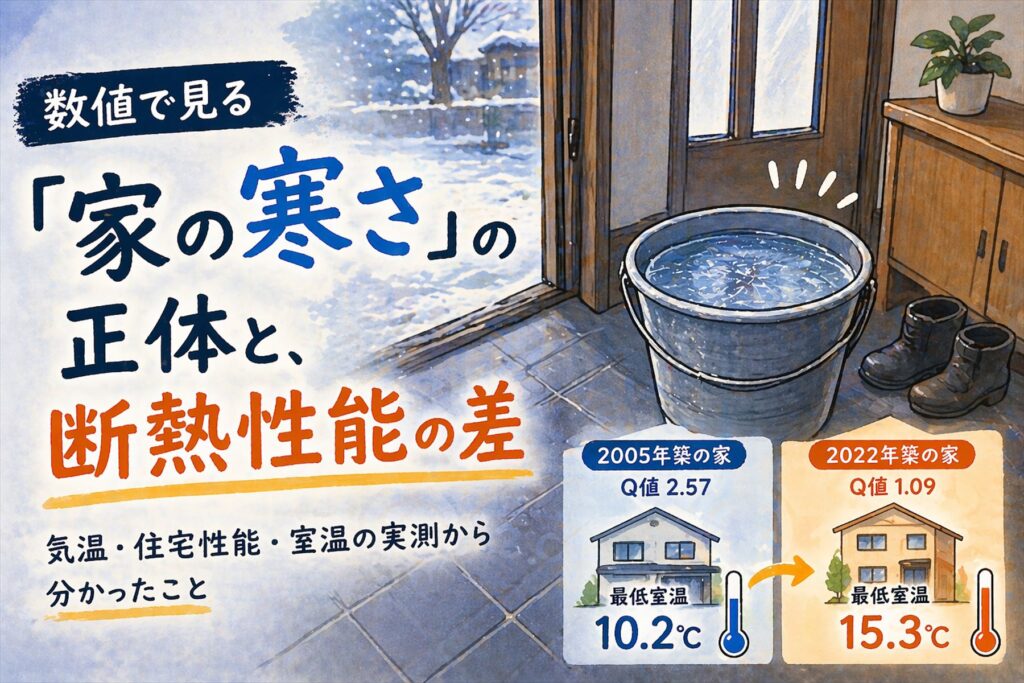 数値で見る「家の寒さ」の正体と、断熱性能の差