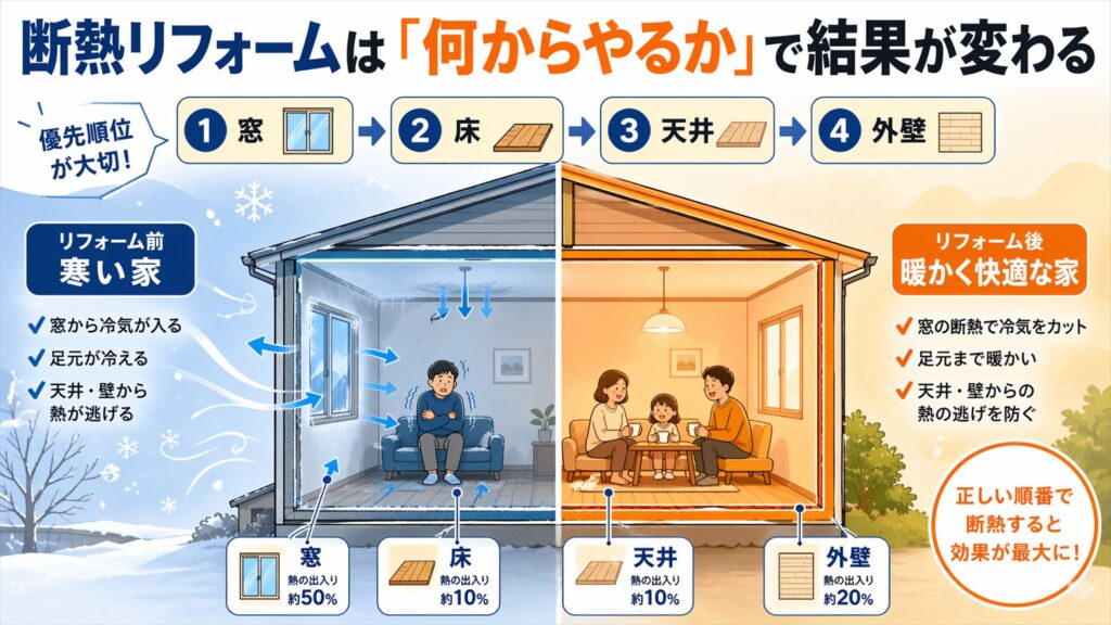 断熱リフォームは「何からやるか」で結果が変わる