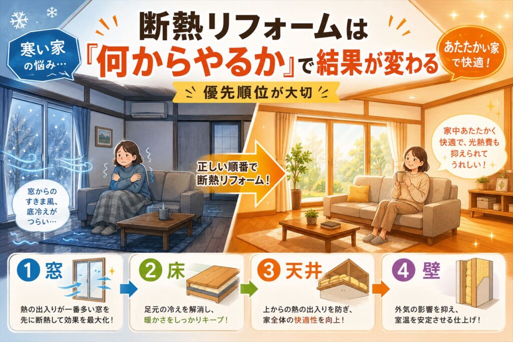 断熱リフォームは「何からやるか」で結果が変わる