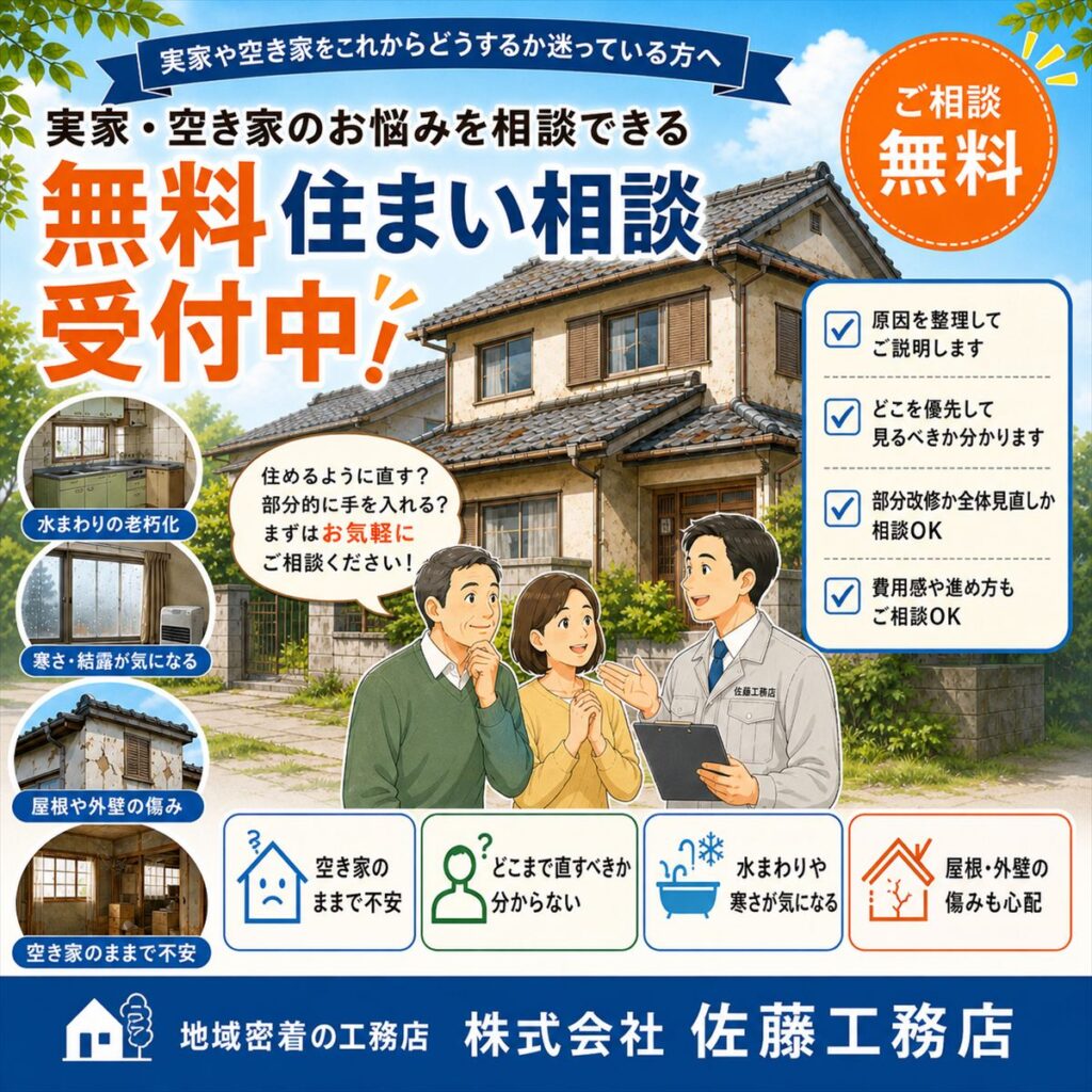 実家・空き家のお悩みを相談できる無料住まい相談